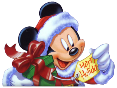 14 PSD Mickey Christmas Images