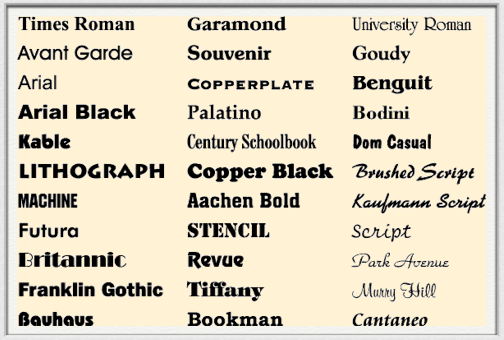 Microsoft Word Script Fonts Microsoft Word Script Fonts