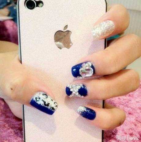 Midnight Blue Nail Designs Midnight Blue Nail Designs