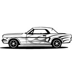 Mustang Car Vector Clip Art