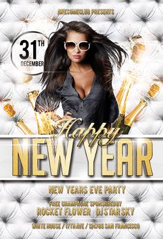 New Year Flyers Templates Free