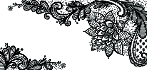 Old Black Lace Vector