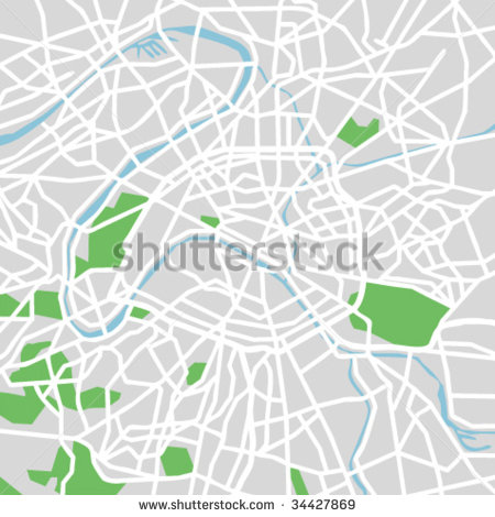 Paris Map Clip Art