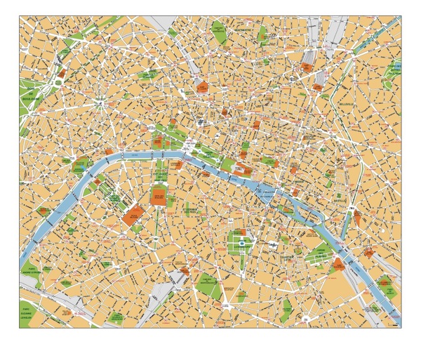 Paris Metro Map Vector