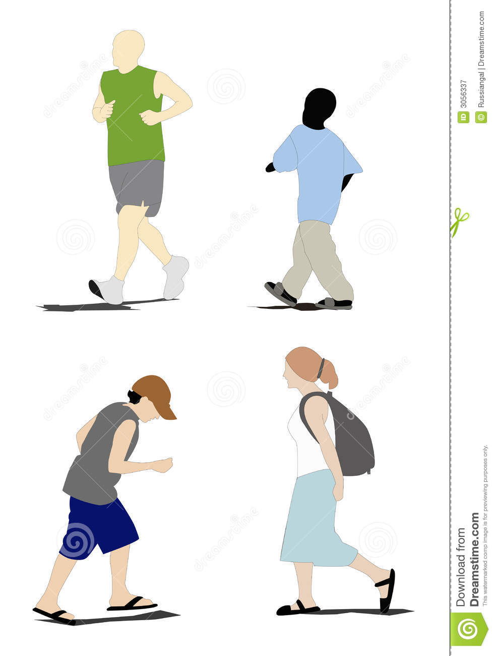 People Walking Royalty Free