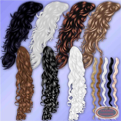 Photoshop Clip Art Long Hair