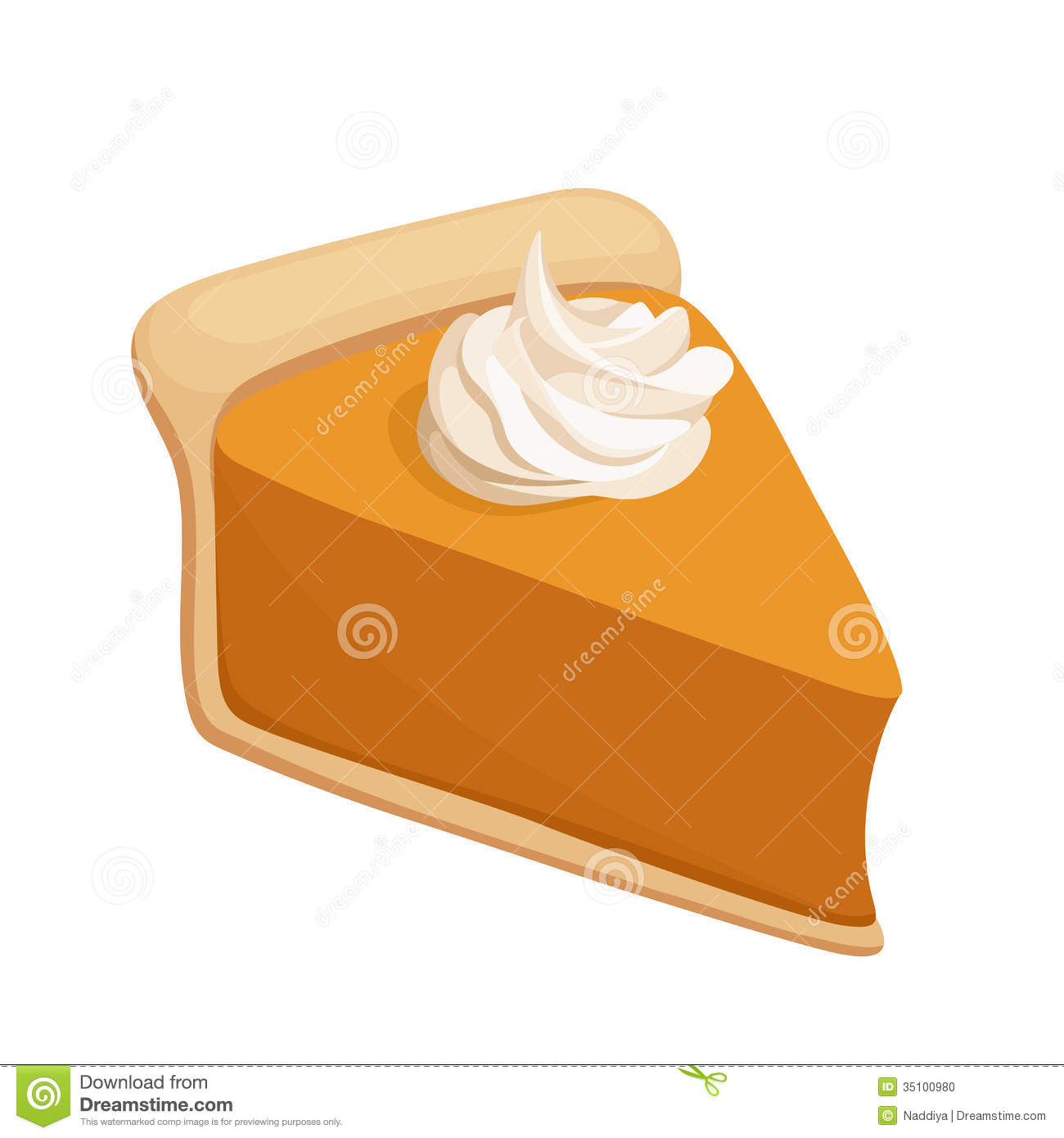 Pumpkin Pie Slice Clip Art