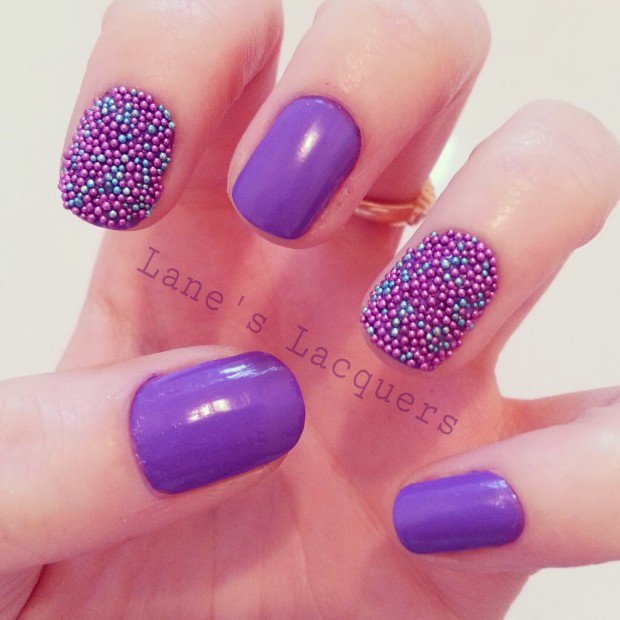 Purple Nail Art Design