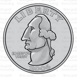 Quarter Coin Clip Art