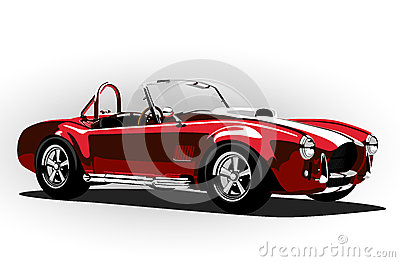 Red Cobra Sports Car