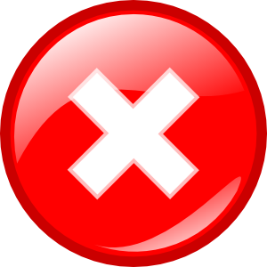 Red X Button Icon