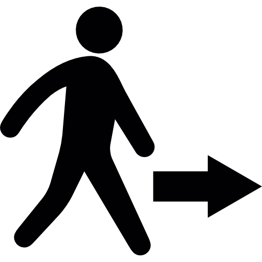 Right Person Walking Icon