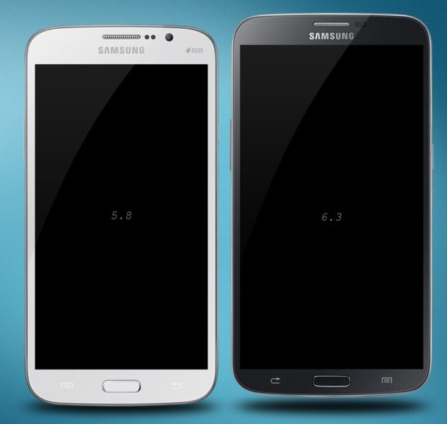 Samsung Galaxy Mega Phone Template