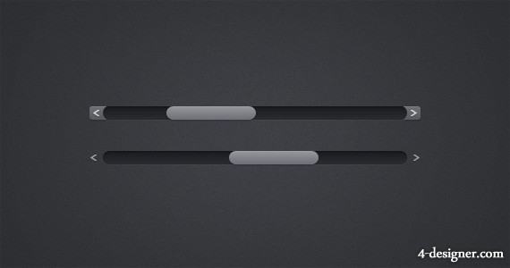 Scroll Bar PSD File Free