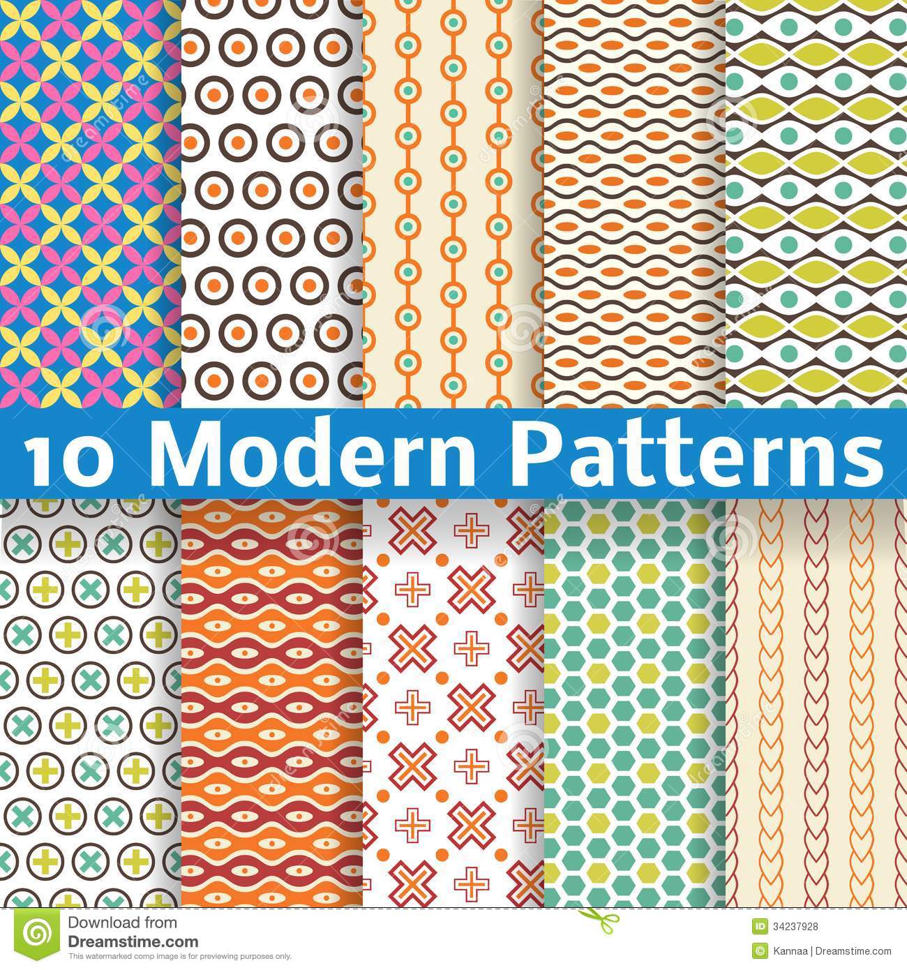 Seamless Modern Fabric Patterns