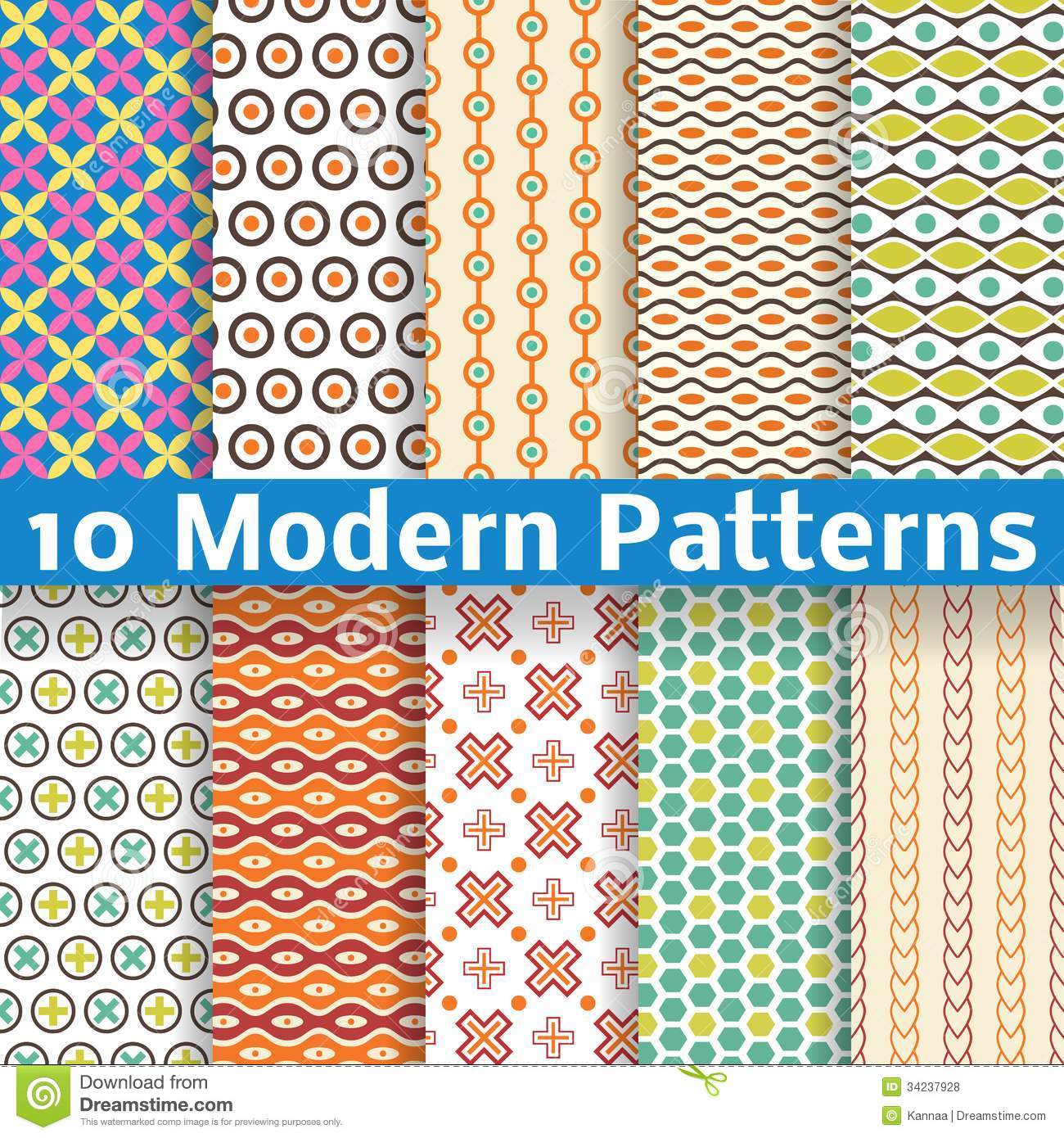 Seamless Modern Fabric Patterns Seamless Modern Fabric Patterns