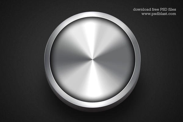 Silver Button PSD Template