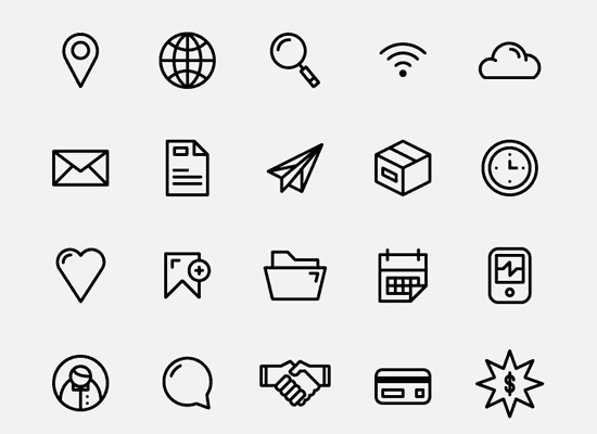 Simple Icon Set Free