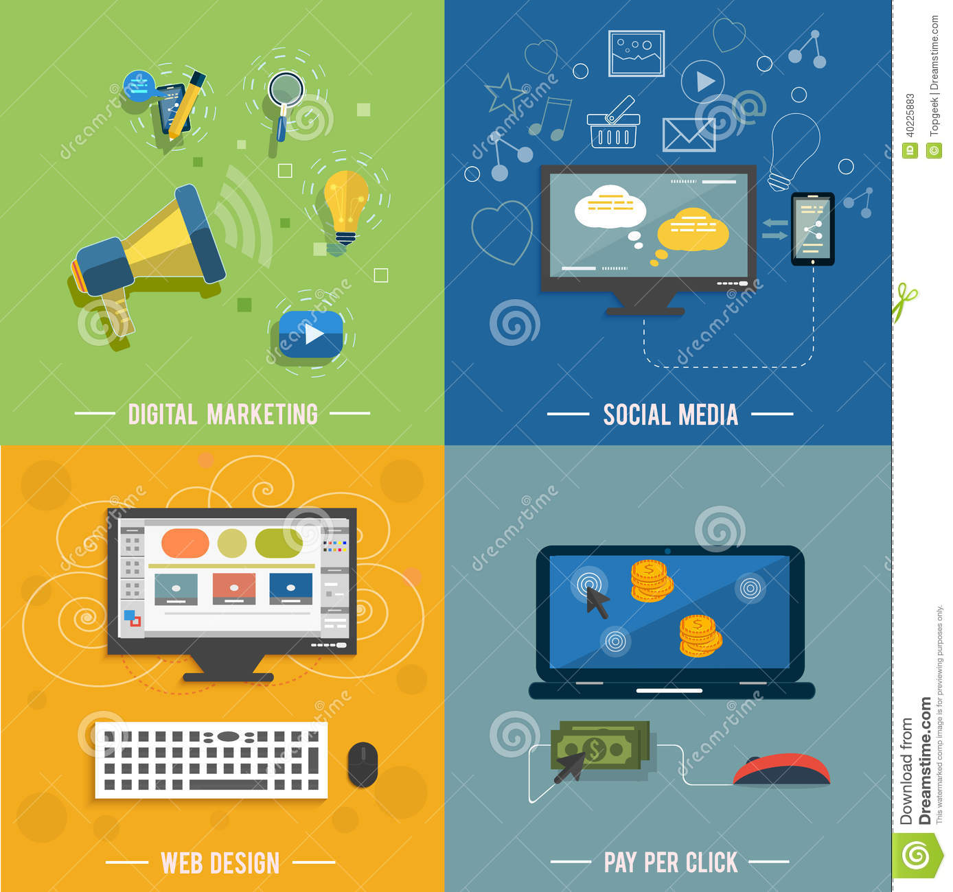 Social Media Icons for Web Design