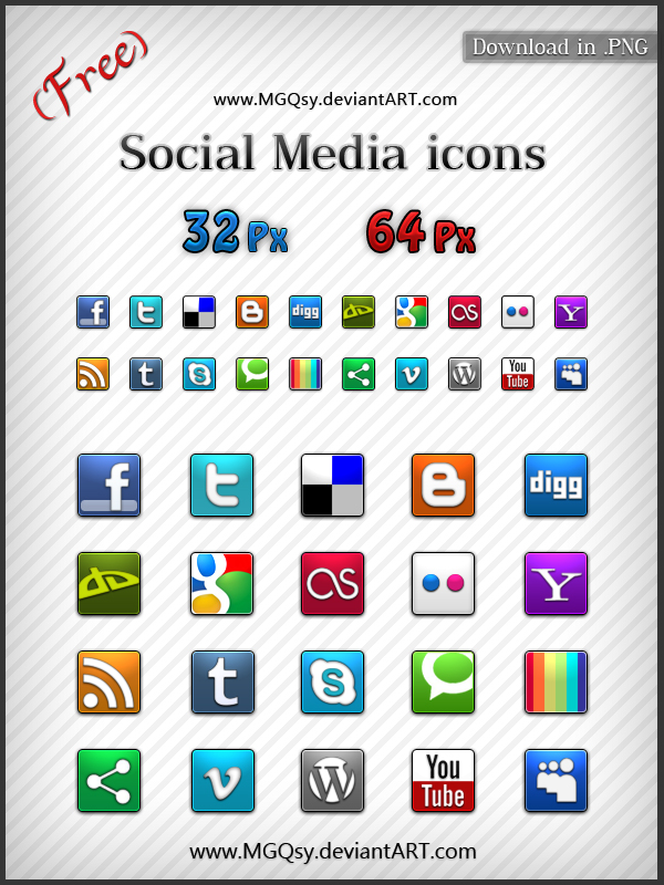 15 Best Social Media Icons Free Images