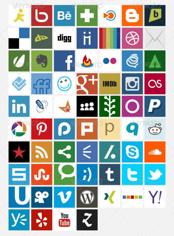 Social Media Icons Vector