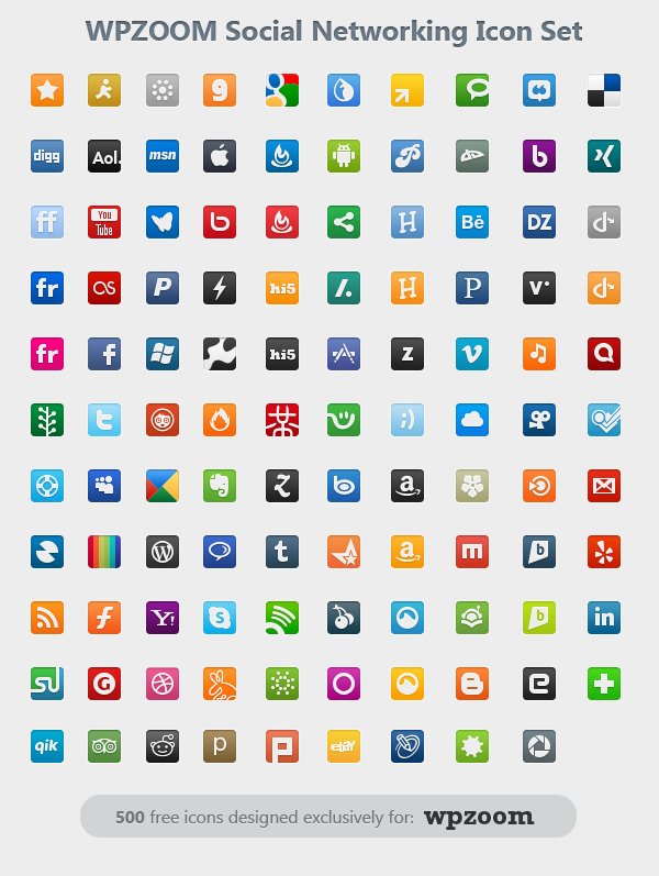 Social Network Icons Free Social Network Icons Free