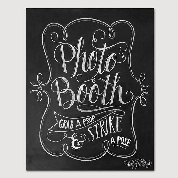 Strike a Pose Photo Booth Sign