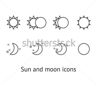 Sun Moon and Stars Icon
