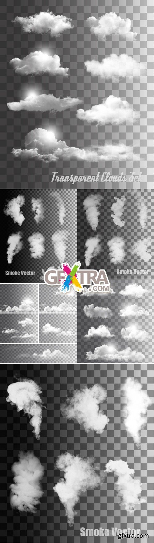 Transparent Smoke Vector