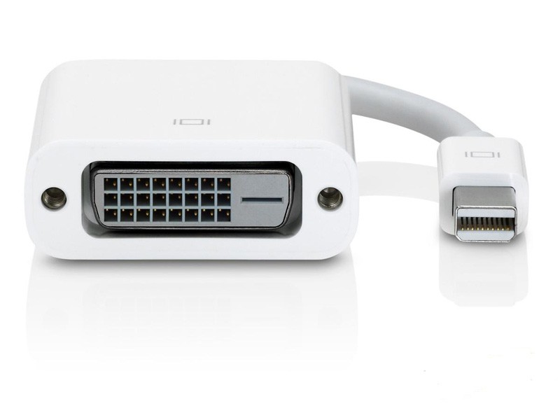 Use the Mini DisplayPort to DVI Adapter