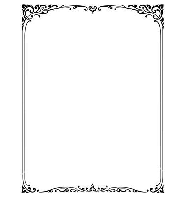 Vector Corner Borders Black and White