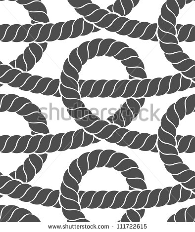 Vector Nautical Rope Pattern