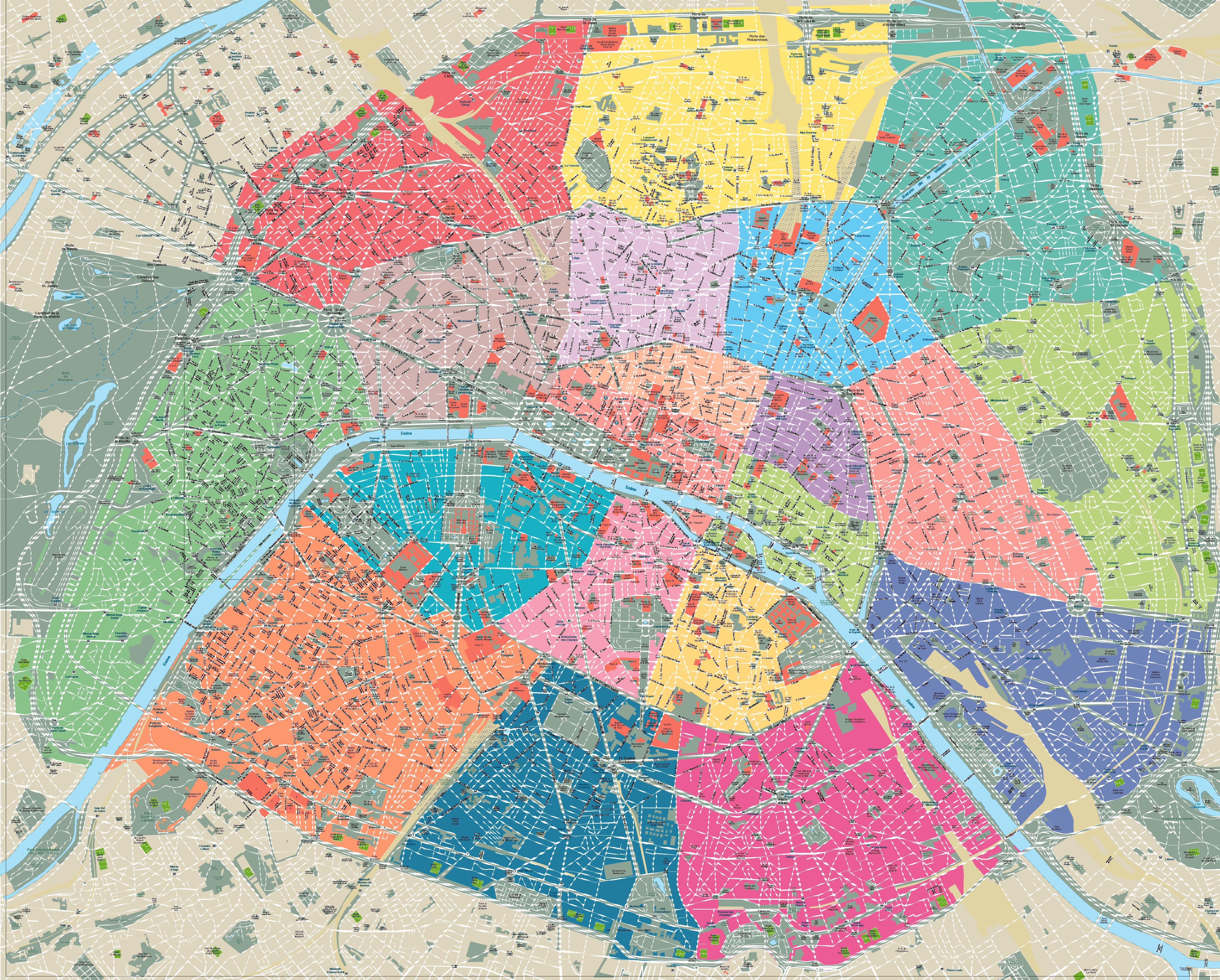 12 Vector Map Of Paris Images