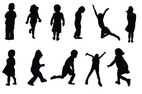 Vector People Silhouettes Vector People Silhouettes