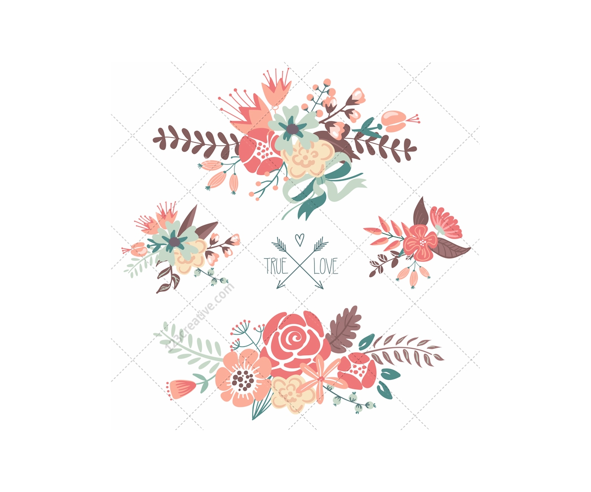 Vintage Flowers Vector