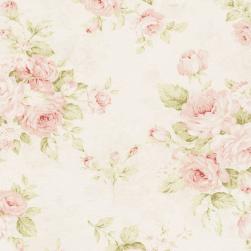 Vintage Pink Floral Fabric