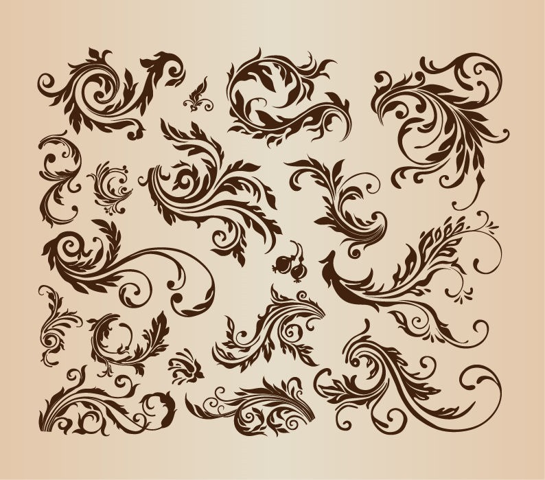 Vintage Swirl Vector