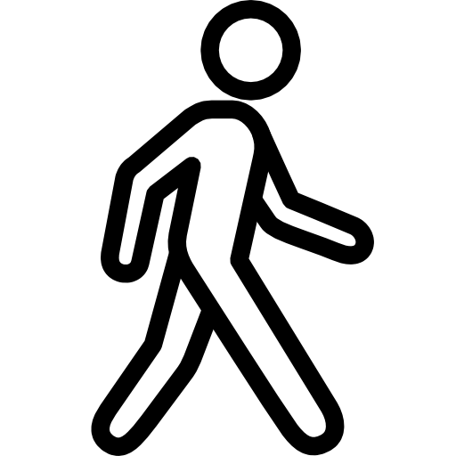 Walking Person Icon Transparent Background