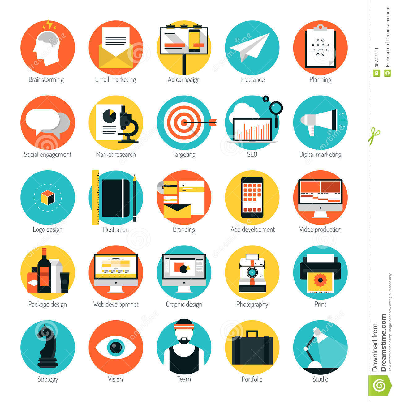 Web Design Services Icons