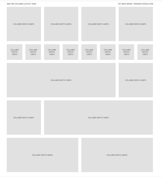 Web Page Layout Templates