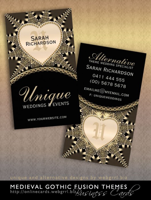 Wedding Business Card Design Templates