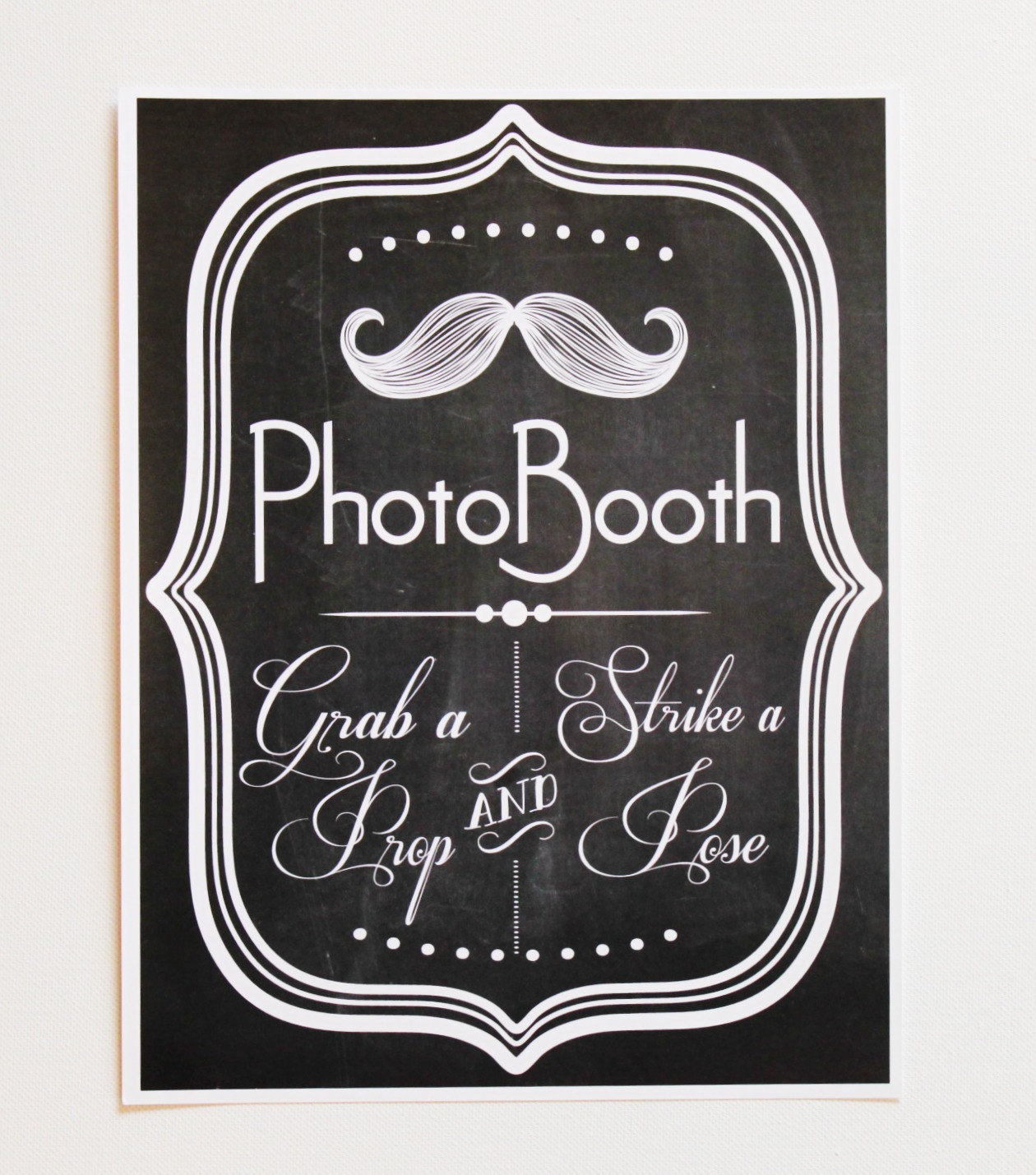 Wedding Photo Booth Prop Signs