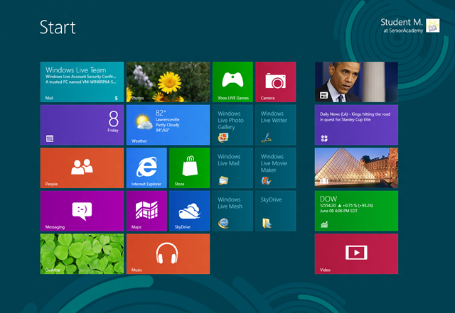 Windows 8 Taskbar