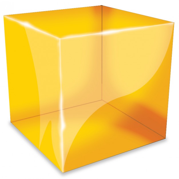 3D Transparent Cube