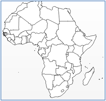 Africa Map Outline Vector Africa Map Outline Vector