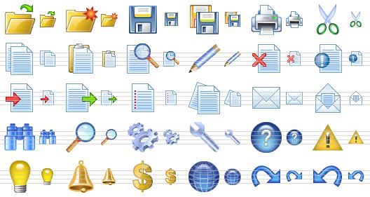 Application Toolbar Icons Application Toolbar Icons