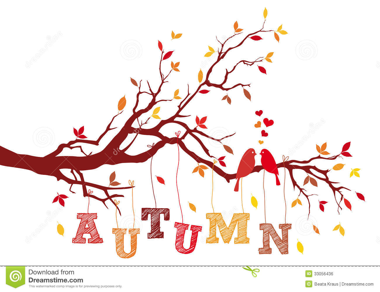 Autumn Tree Branch Clip Art