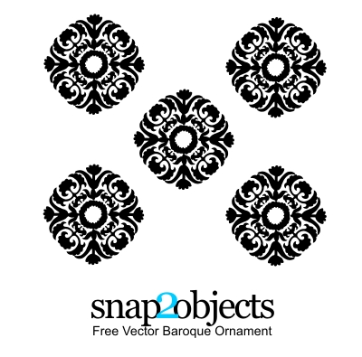 Baroque Design Free Vector Ornaments