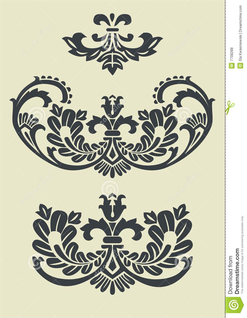 Baroque Pattern Clip Art
