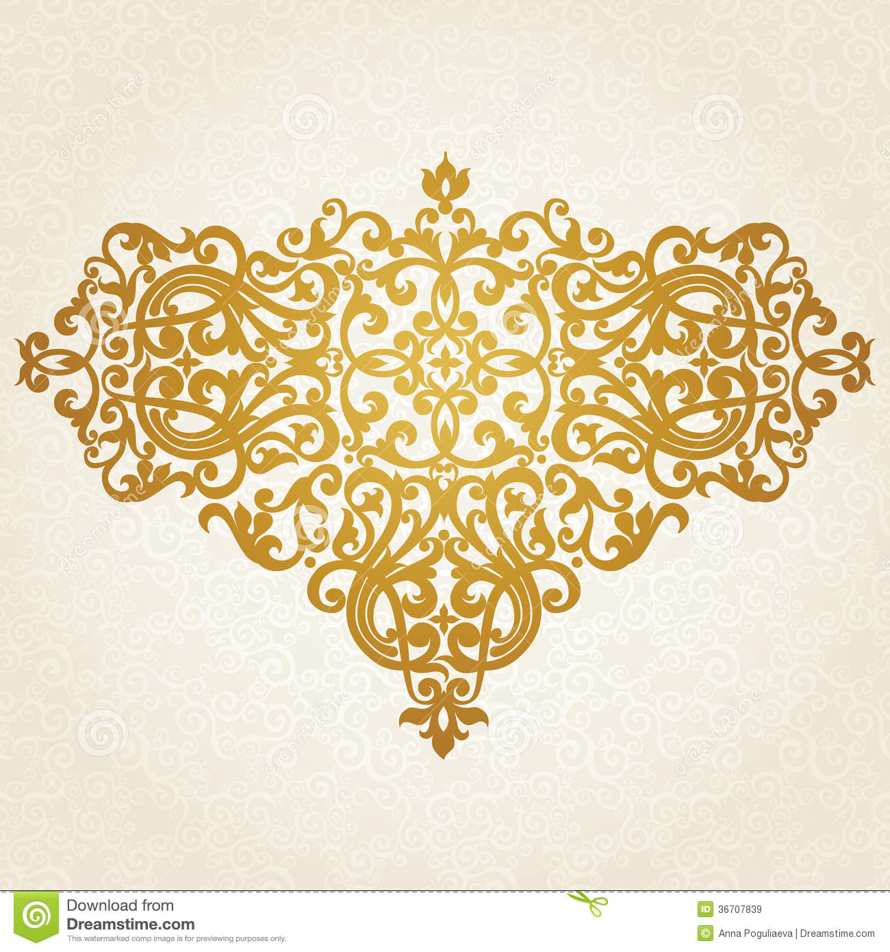 Baroque Style in Victorian Ornament Vector